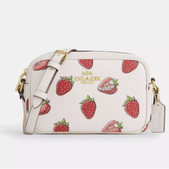 Coach Handbags - Coach Mini Jamie Camera Bag With Strawberry Print# CBO80